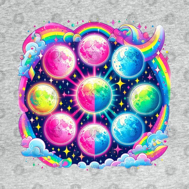 Full Moon Fever - Inspired by Lisa Frank by Tiger Mountain Design Co.